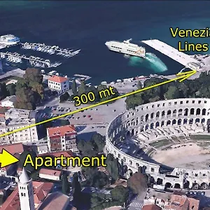 Arena Design With Free Private Parking And With A Terrace Pula